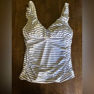 Lauren Ralph Tankini 8 Coastal Nautical Beach Sporty Resortwear Slimming America